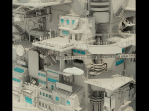 cyberpunk city Modelo 3D