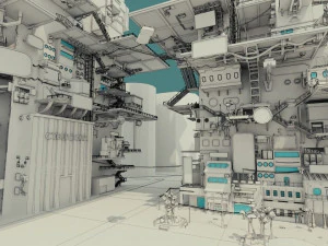 cyberpunk city 3D Model