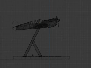पी-40 टॉमहॉक 3D मॉडल