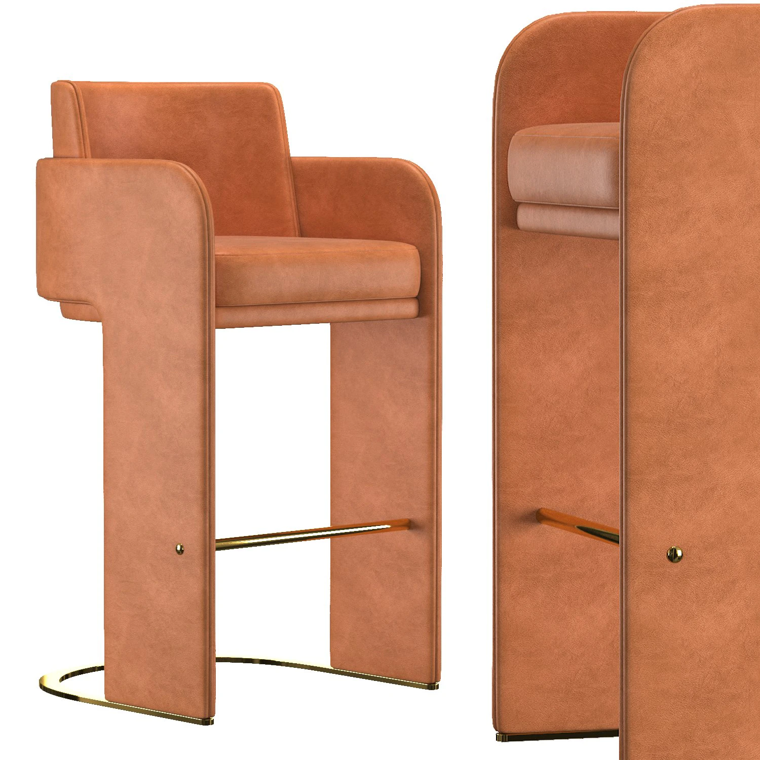 odisseia bar stool 3D Model .c4d .max .obj .3ds .fbx .stl .blend
