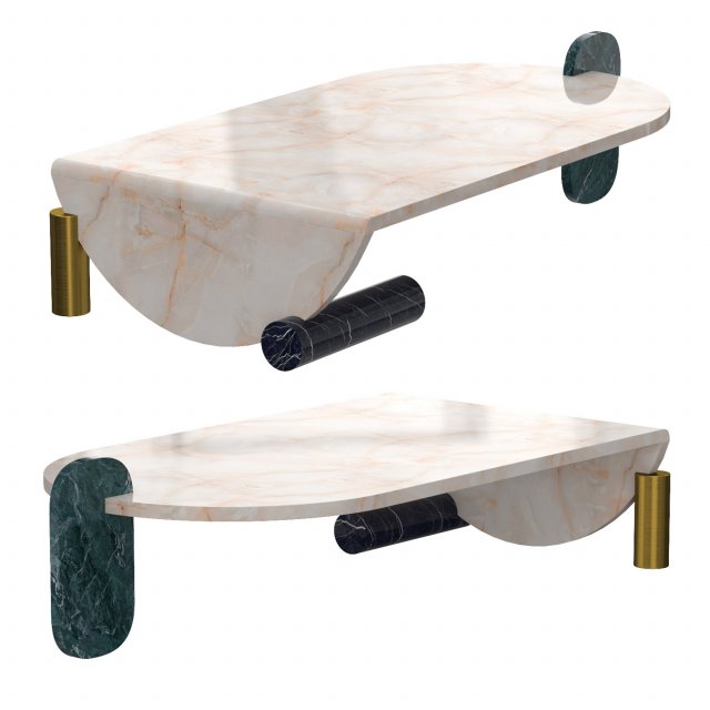 playing games coffe table Modelo 3D .c4d .max .obj .3ds .fbx .stl .blend 
