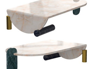 playing games coffe table 3D Model