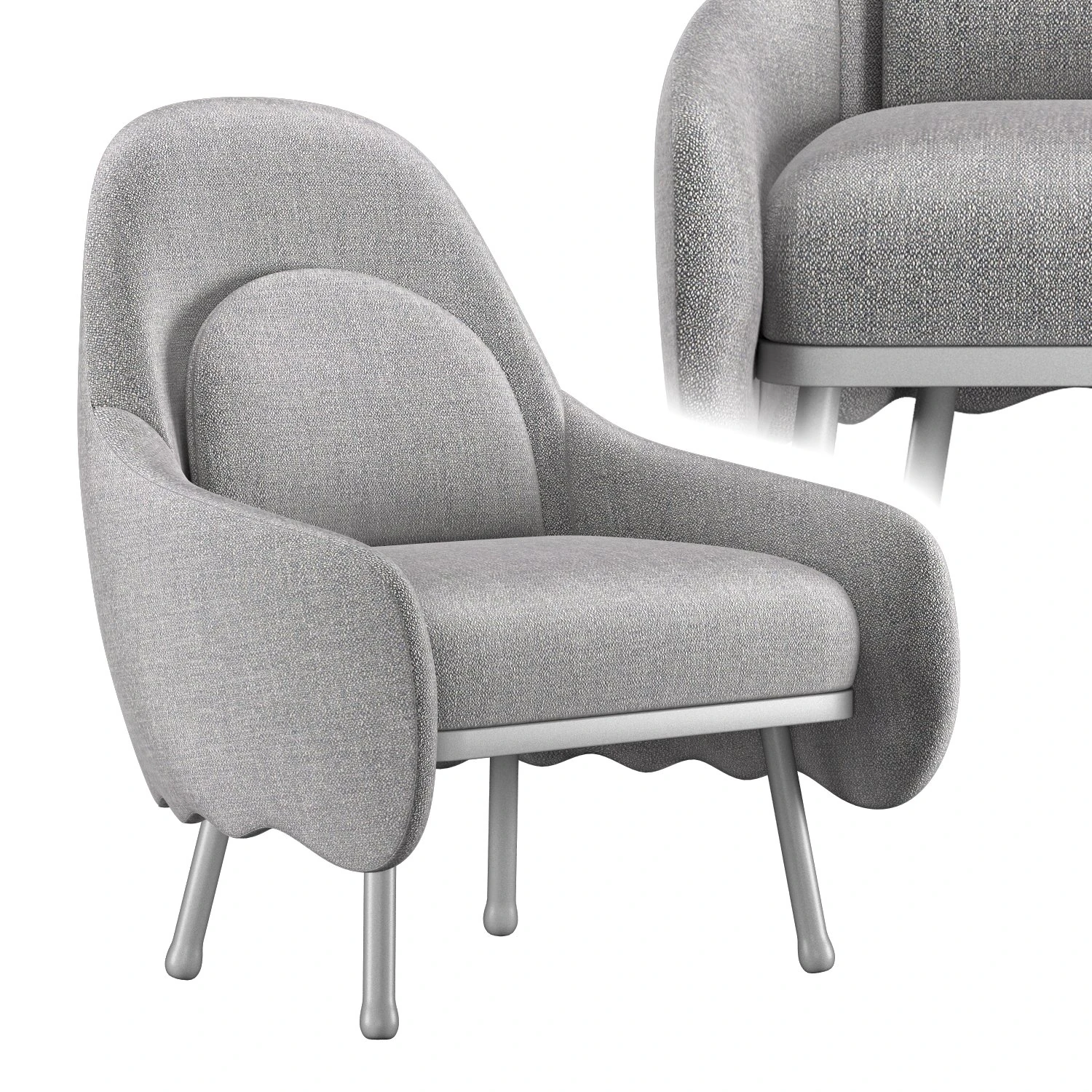 corolla chair 272 3D Model .c4d .max .obj .3ds .fbx .stl .blend 
