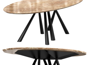 forest oval table 3D Model