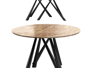 forest oval table Modello 3D