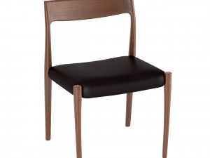 moller model 77 side chair 3D Model