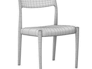 moller model 77 side chair 3D Model