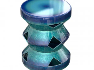 중공 지그재그 3D 모델