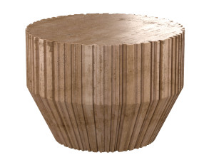 primitive concrete side table 3D Model