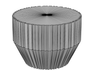 primitive concrete side table 3D Model