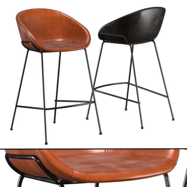 lee bar counter stools 3D मॉडल .c4d .max .obj .3ds .fbx .stl .blend