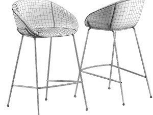 lee bar counter stools 3D मॉडल