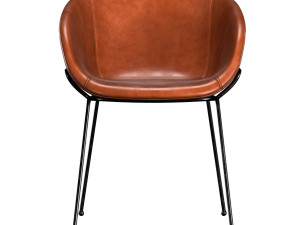 lee faux leather dining armchair 3D Model