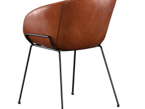 lee faux leather dining armchair 3D Model