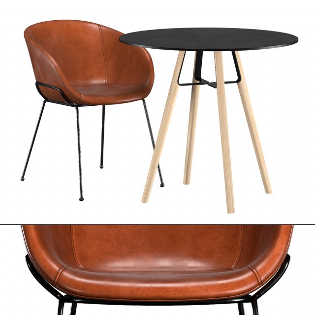 liu h73 bistrot table Modelo 3D .c4d .max .obj .3ds .fbx .stl .blend 