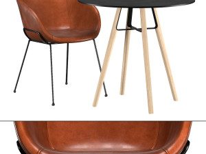 liu h73 bistrot table 3D Model