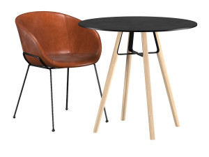 liu h73 bistrot table Modelo 3D