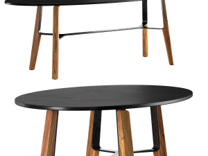 liu ct oval coffee table 3D-Modell