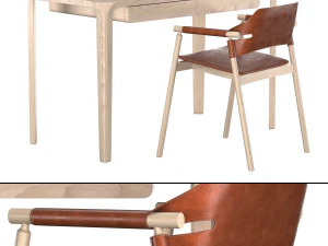 primum work desk-suite p l cu fotel Model 3D