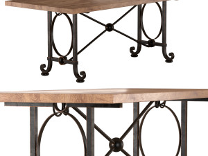 gilbert poillerat dining table Modelo 3D