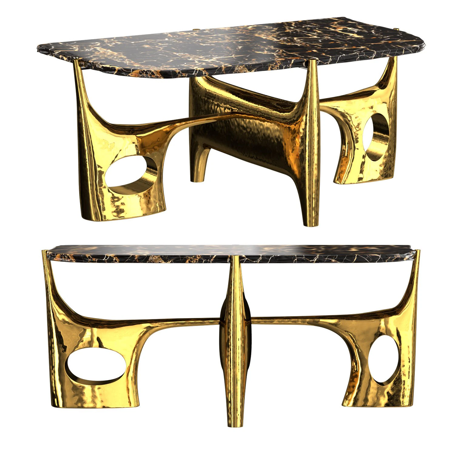 philippe hiquily coffee table 3D Model .c4d .max .obj .3ds .fbx .stl .blend 