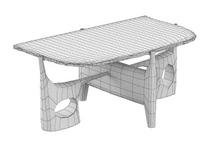 philippe hiquily coffee table 3D Model