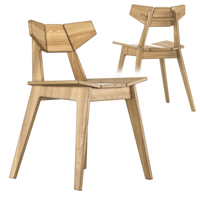 facet chair 3D Модель .c4d .max .obj .3ds .fbx .stl .blend 