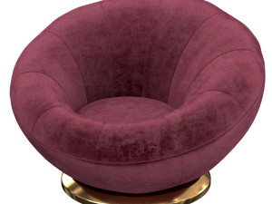groovy upholstered armchair Modelo 3D