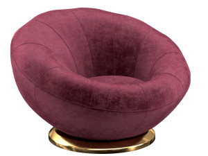 groovy upholstered armchair Modelo 3D