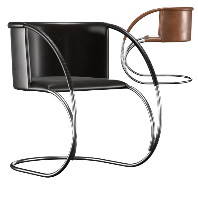 ml 33 leather chair Model 3D .c4d .max .obj .3ds .fbx .stl .blend 