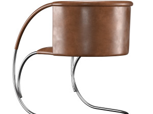 ml 33 leather chair Model 3D
