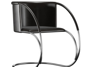 ml 33 leather chair Model 3D