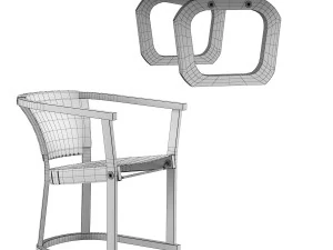 mesa de comedor 4221 and chair t13 set-1 3D Model