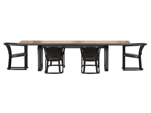 mesa de comedor 4221 and chair t13 set-1 3D Model