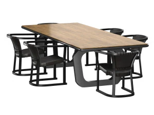 mesa de comedor 4221 and chair t13 set-1 3D Model