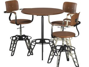 rockee table and chair 3D Model