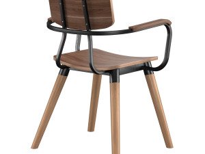 norfolk cafe armchair 3D मॉडल
