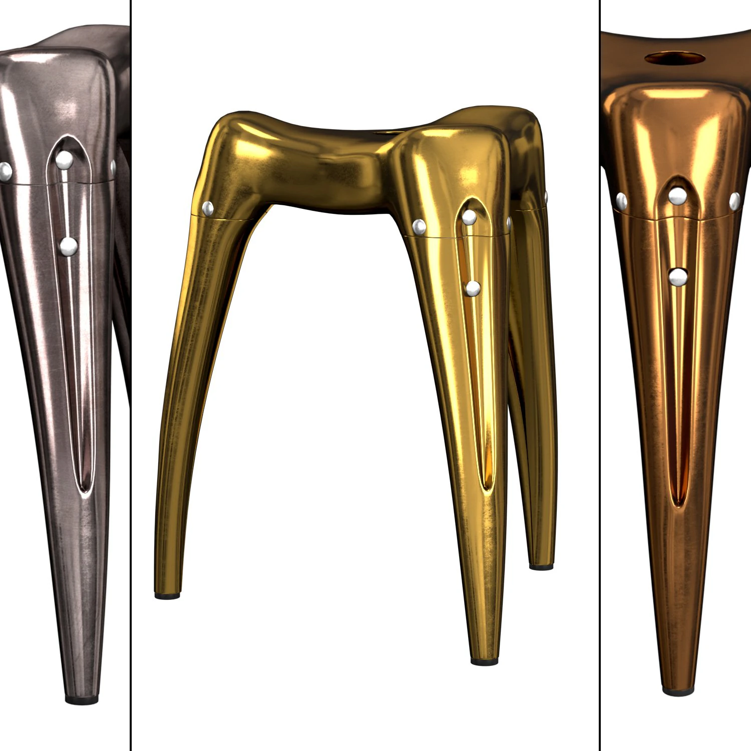 aria shiny stool 3D Model .c4d .max .obj .3ds .fbx .stl .blend 