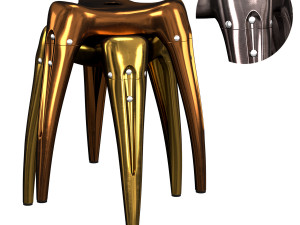 aria shiny stool Modèle 3D