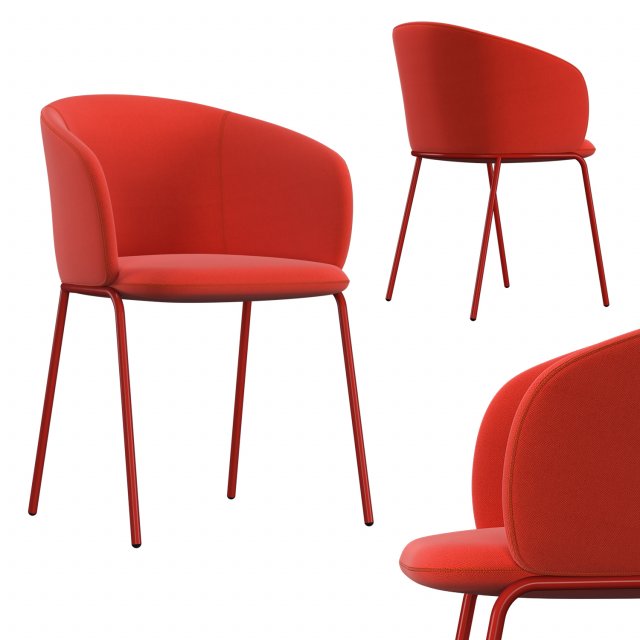 grace chair grp5 Modello 3D .c4d .max .obj .3ds .fbx .stl .blend 