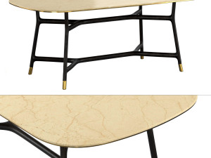 tavolo joyce piano in marmo Modello 3D