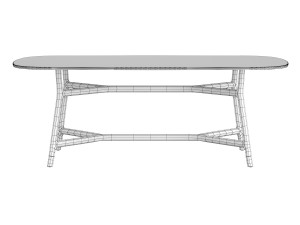 tavolo joyce piano in marmo 3Dモデル