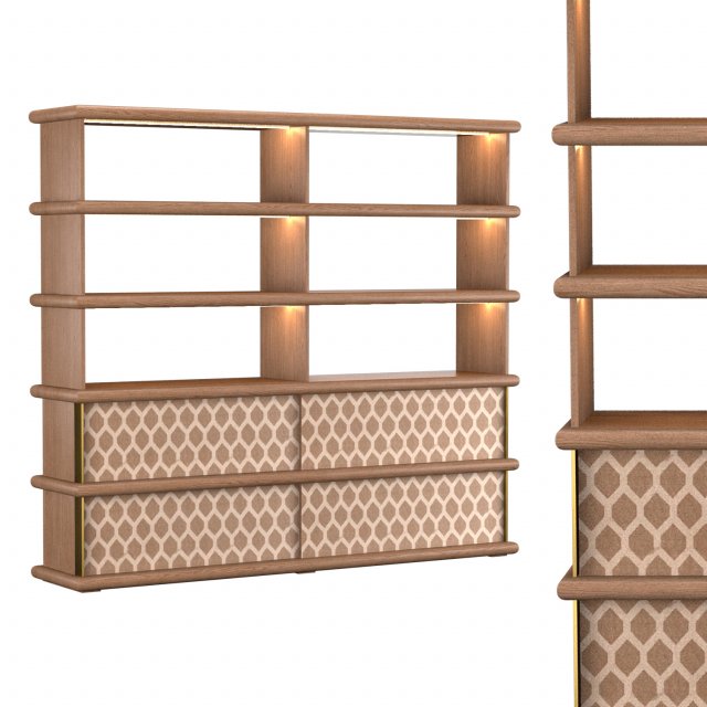 bookcase 4217-16 3D मॉडल .c4d .max .obj .3ds .fbx .stl .blend 