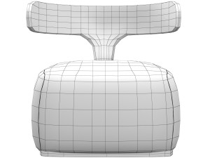 moby dick armchair Model 3D