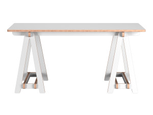 trestle table medium 3D मॉडल