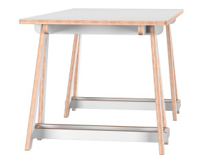 trestle table medium 3D मॉडल