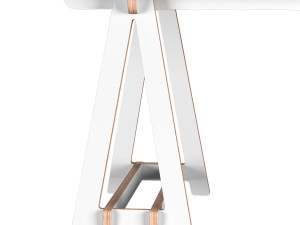 trestle table medium 3D मॉडल