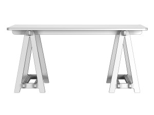 trestle table medium 3D मॉडल