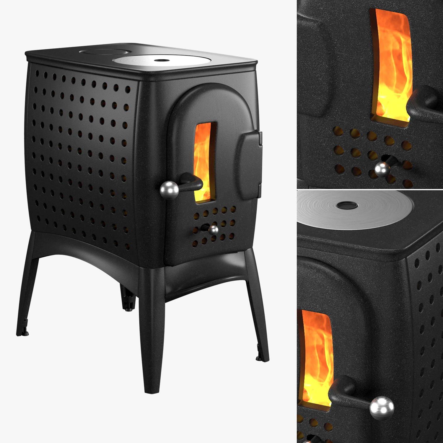 stove g1 3D Model .c4d .max .obj .3ds .fbx .stl .blend 