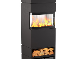 dexters3 fireplace Modelo 3D
